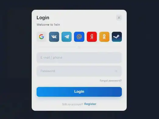 1win login